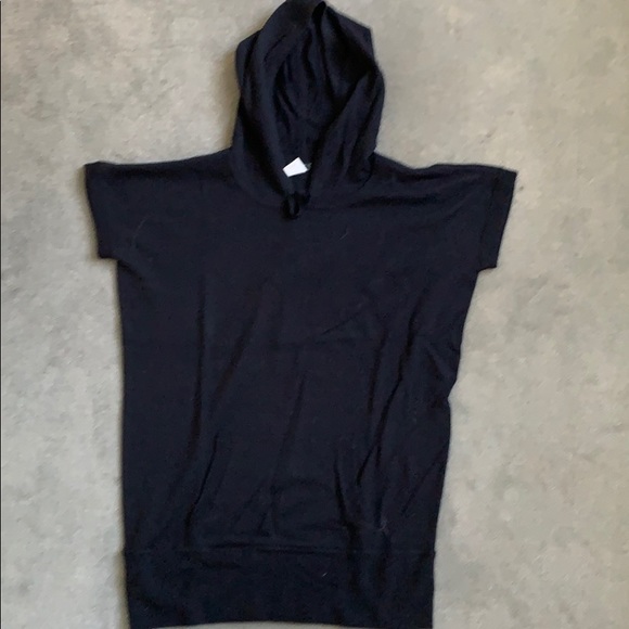 J.Crew short sleeve wool hooded sweater